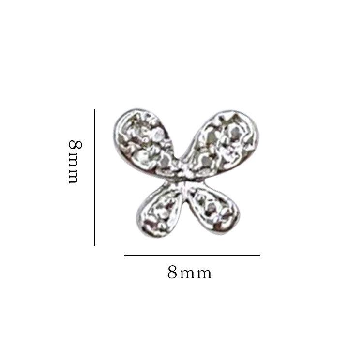 2025 Fashion 3D Butterfly Wing Nail Art Accessories for Women