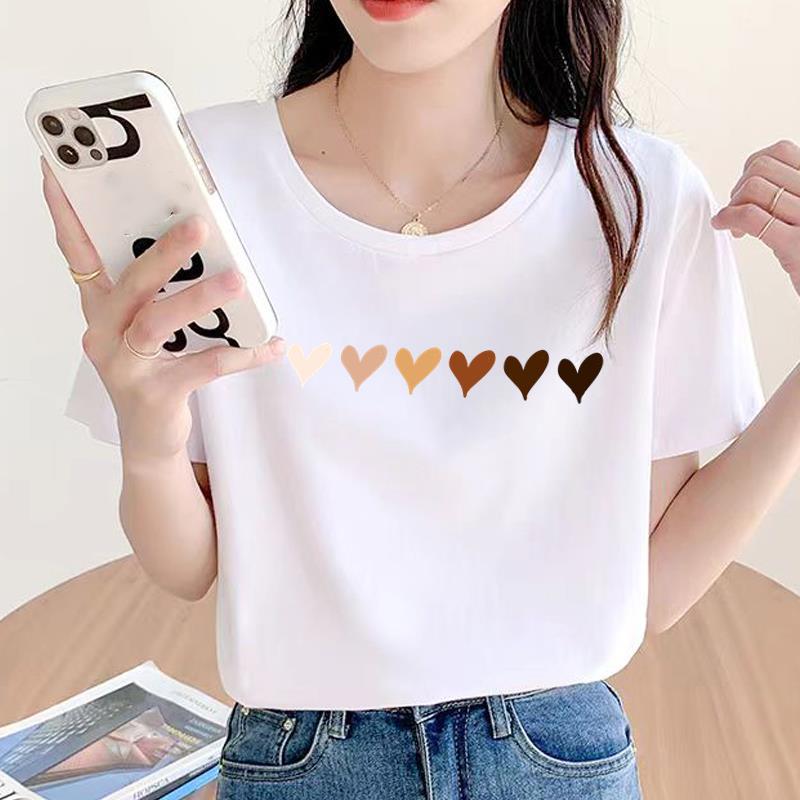 Geometric Trend Women's Short Sleeve Round Neck Fashion T-shirt