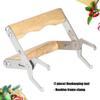 Durable Stainless Steel Beehive Frame Holder With Ergonomic Wooden Handle For Beekeeping Safety And Comfort