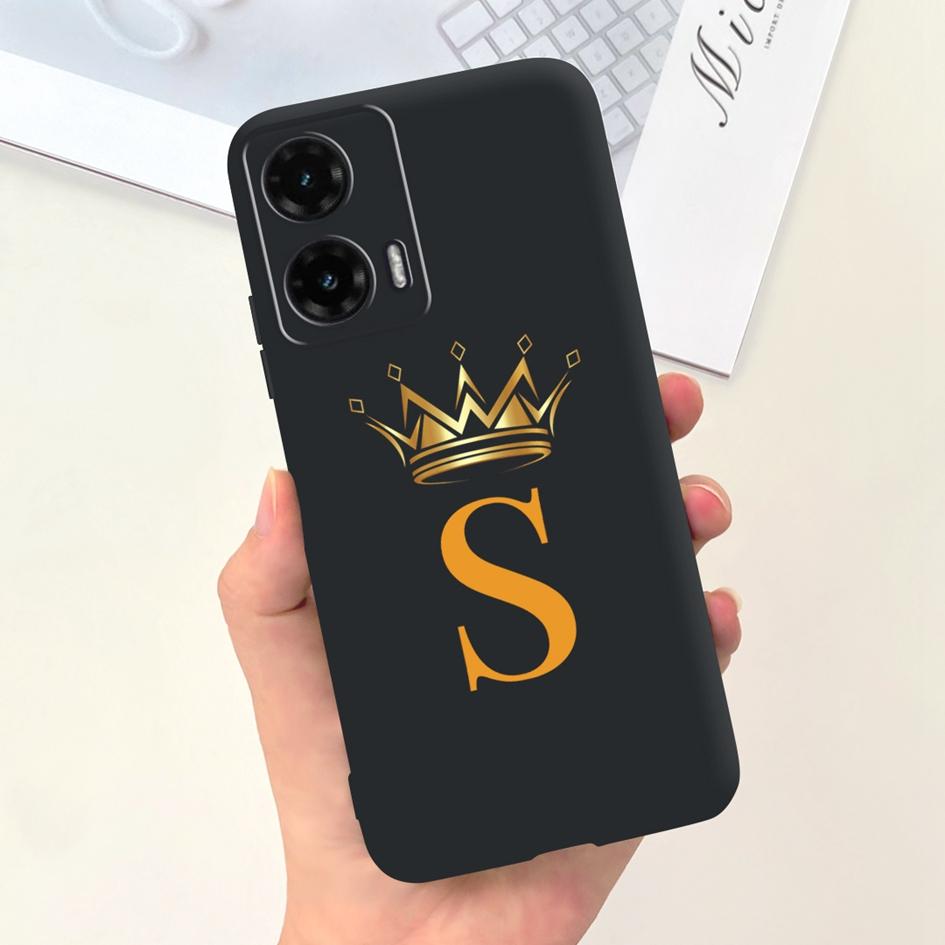For Motorola Moto G35 5G Case G 35 Cover Cute Crown Letters Soft Silicone Back Cover For Moto G35 2024 Phone Case MotoG35 Fundas