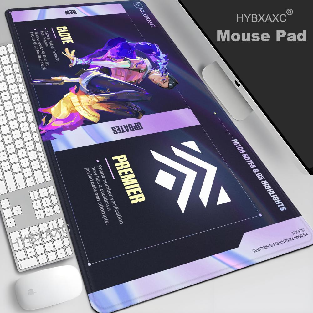 HYBXAXC Clove Valorant Game Mousepad Large Keyboard Desk Mat Gaming Mouse Pad LockEdge Non-slip Mat