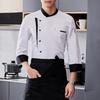 Kochuniform Schürzen-Set Stehkragen Kurzarm Knitterfest Kochoberteile mit Mehrtaschen-Design Patchwork-Farbe Professionelle Kochbekleidung