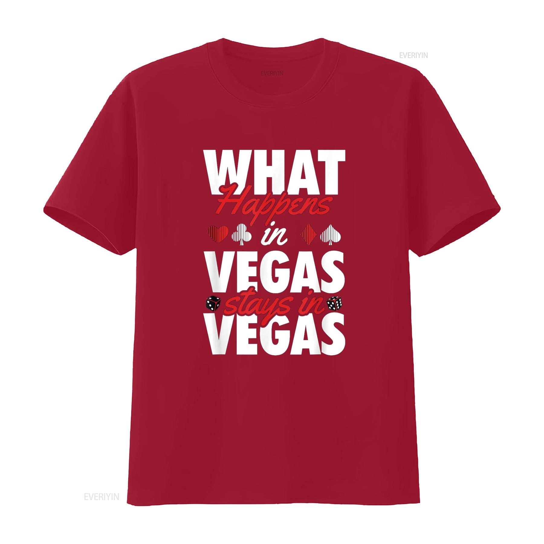 What Happens In Vegas Stays Las Souvenir T Shirt vintage Washed Soft Breathable homme Slightly Top For Everyday Wear Unisex S