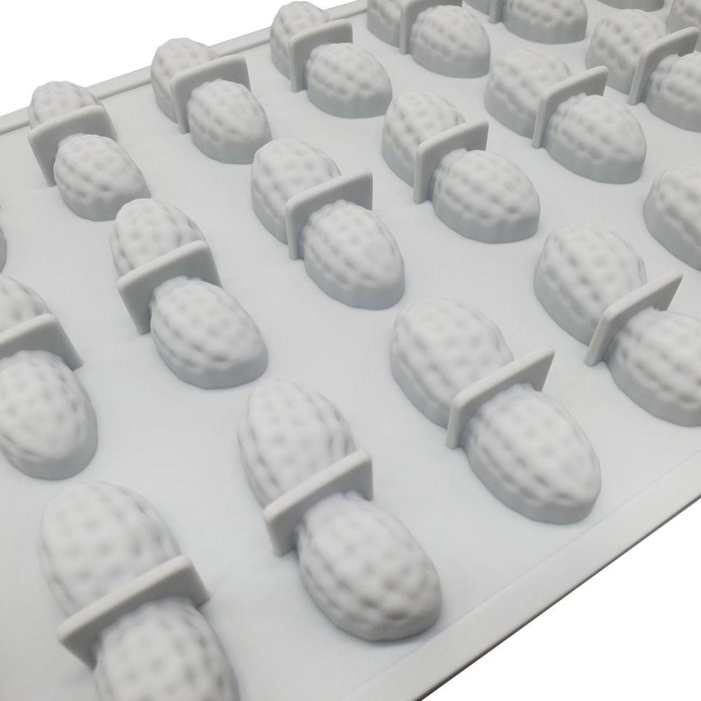 High Quality 24 Holes Peanut Silicone Mold Non-Stick Heat Resistant Silicone Mousse Mold Flexible Reusable Grinding Tool Kitchen