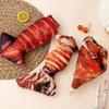 Pig's Trotters Meat Pencil Case Drumstick Carp Simulation Food Fish Shape Pen Bag Chicken Legs Realistic Stationery Bag