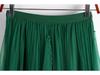 Women's Irregular A-line High Waist Mesh Skirt, 2025 Spring/Autumn