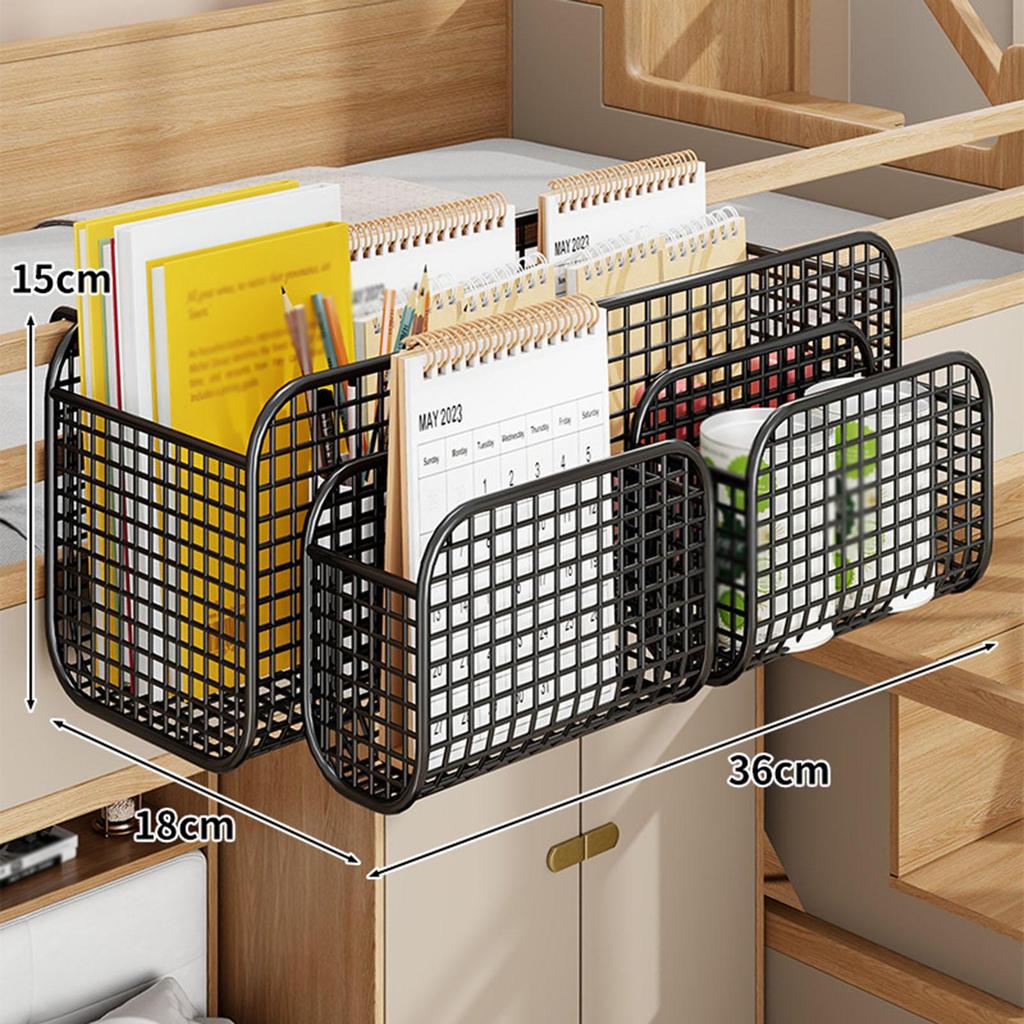 Hanging Storage Basket for Magazine Phone Drinks Bedside Shelf Bedroom Office Large Capacity Easy to Install Multifunction