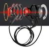 2PCS ABS 3.5mm Plug ABS Single Listening Earphone Ear Hanging Headset for Radio Walkie Talkie