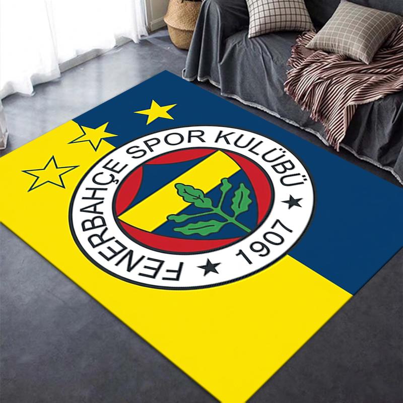 Fenerbahe Sk Teppich für Wohnzimmer Schlafzimmer Zuhause Sofadekoration Kinder Spiel Rutschfeste Bodenmatte