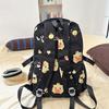 Cartoon Print Student Schoolbag Women's Backpack Large Capacity Backpack