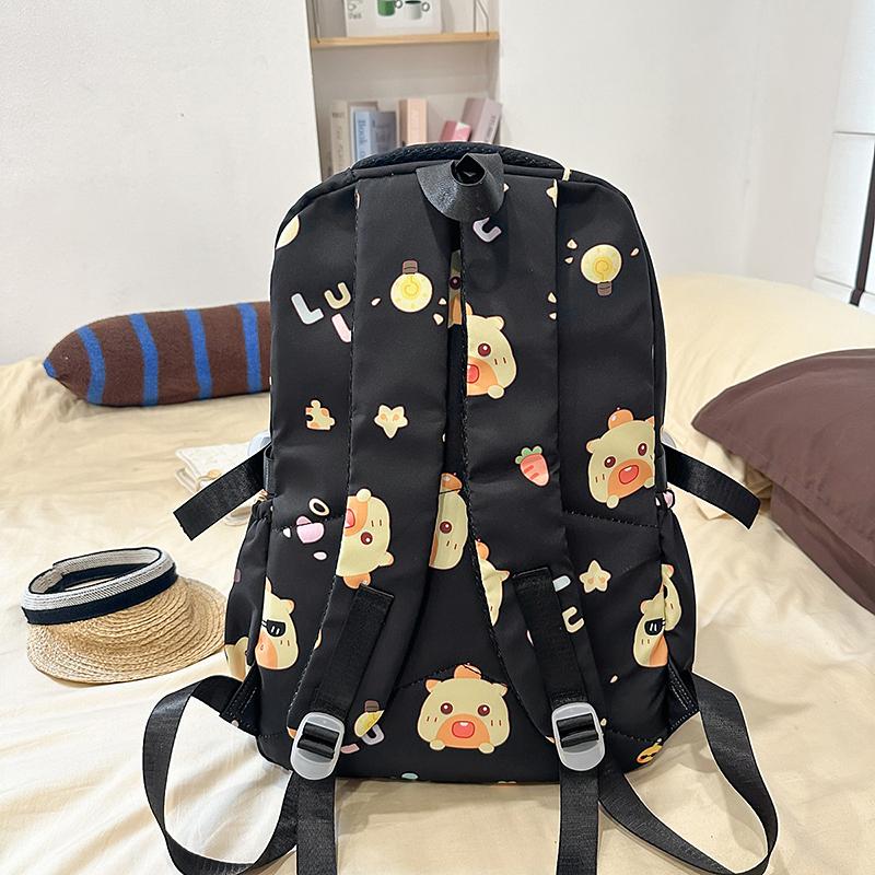 Cartoon Print Student Schoolbag Women's Backpack Large Capacity Backpack