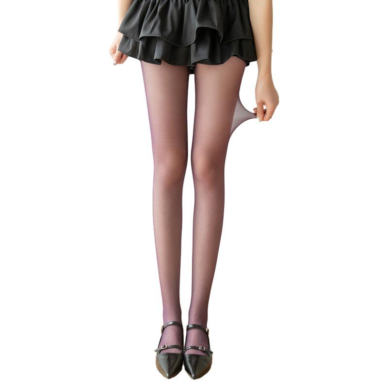 1Pair Nylon Disposable Silk Stocking Candy Color Ultra-thin Stockings Summer Long Tube Socks Hand torn Work Sock Pantyhose