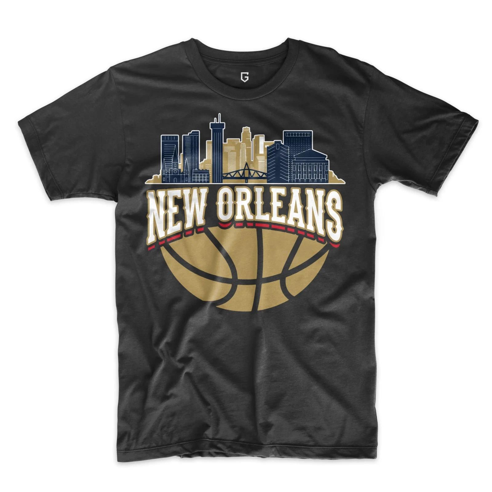 New Orleans Basketball Skyline Men s T-Shirt XXXXL