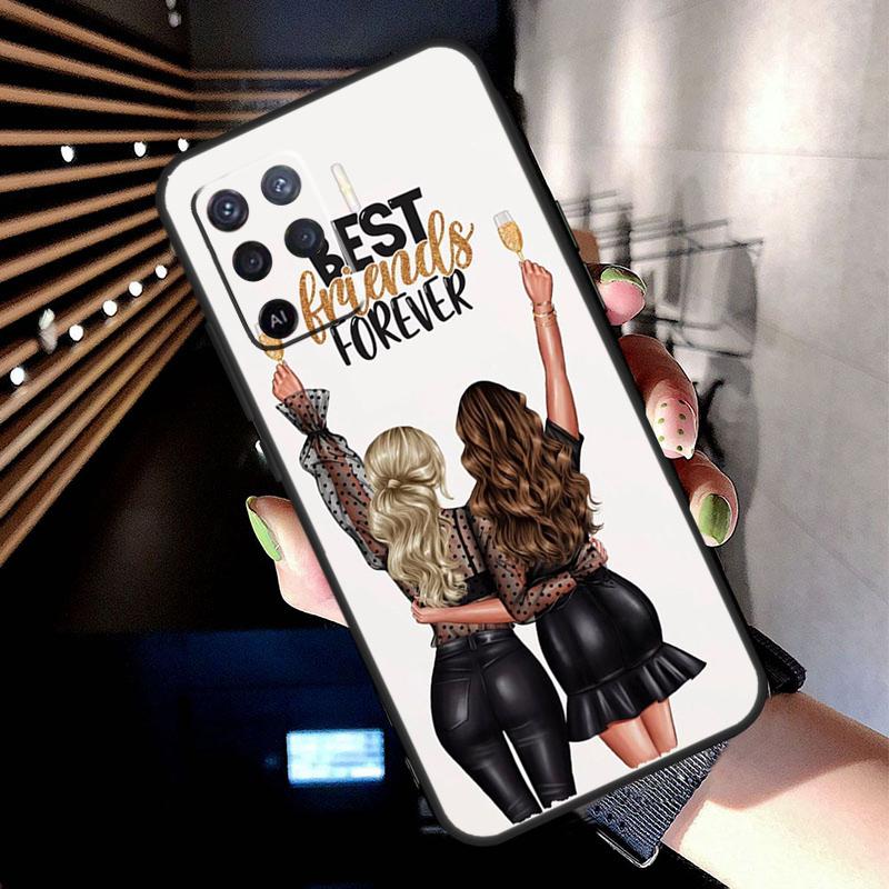 Girls Bff Best Friends Forever Case For Oppo A78 A98 A18 A38 A58 A60 A80 A40 A77 A57 A17 A74 A54 A94 A96 A76 A16 A15 A5 Pro