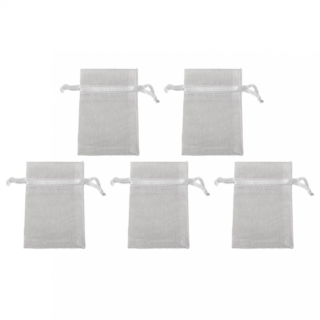 Klasické bílé organzové sáčky na párty 100 ks na události a suvenýry