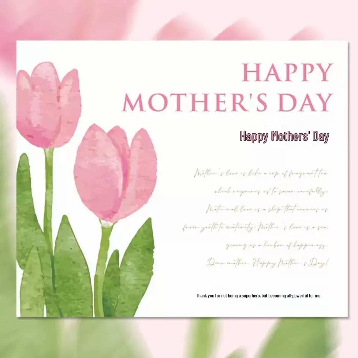 

Топпер для торта на День матери «Лесной тюльпан»: Открытка на день рождения маме