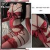 Domila Sexy Lingerie Suspender Straps Bondage Bundled Uniform Pure Desire Bow Seduction Onesie