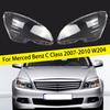 For Mercedes-Benz C Class W204 2007-2010 C180 C200 C220 C250 C280 Car Headlight Shell Transparent Lampshade Cover Headlamp Glas