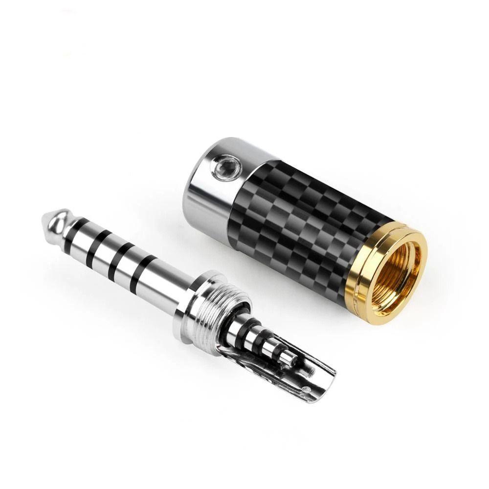 For NW-WM1ZA4.4 Carbon Fiber Audio Jack Balanced Adapter 4.4mm 5 Pole Male 5 Poles Stereo Jack