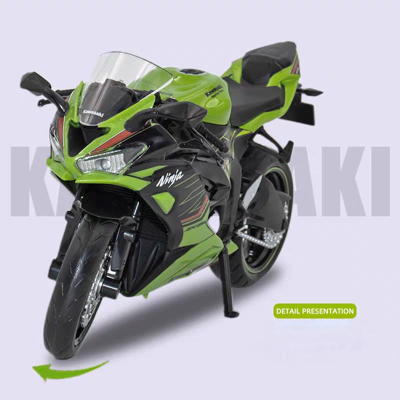 MotoGP Ninja ZX-6R Závodní motocykl Simulace Vynikající Diecast & Hračka Vozidlo RMZ city 1:12 Kovový Sběratelský Model