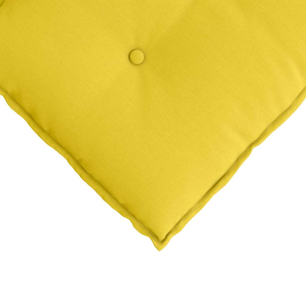 Back Cushion Light Yellow 180 x 19 x 50 cm Fabric