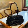 Retro Shoulder Bags For Women Trendy Pu Leather Multiple Pockets Female Tote Bag  New Solid Large Capacity Commuter Handbags