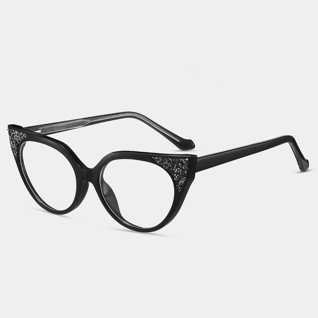 Luxury Brand Reading Glasses Fashion Women Double Color Frame Cat Eye Anti Blue Light Glasses Trend Female Presbyopia Eyeglasses
