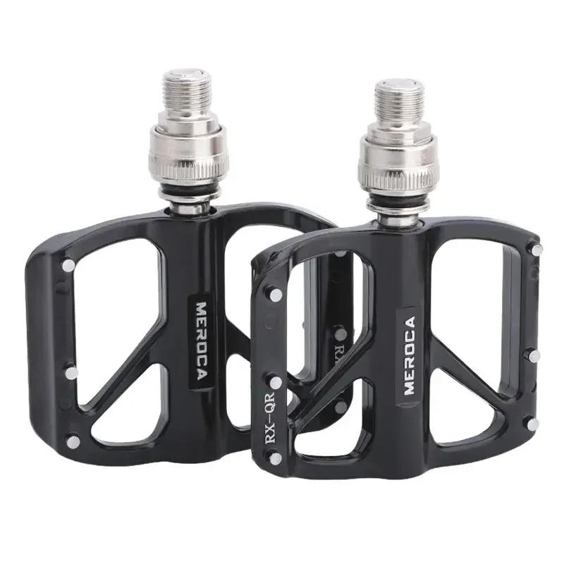 MEROCA Ultra-light Quick Release Aluminum Alloy 3-Bearing Bicycle Pedals Non-slip Folding Bicycle Pedals Bike Pedal