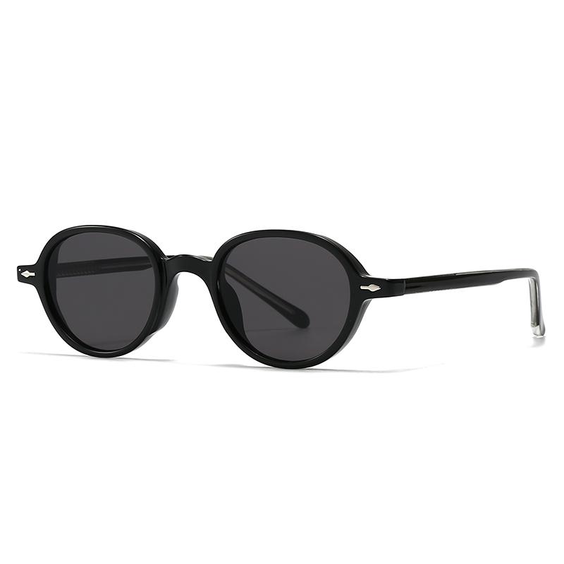 New Retro Acrylic Oval Sunglasses for Women Men Unisex Driving Fashion Cross-Border Shades 280069