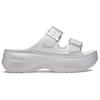 Crocs Slide Slippers Women's Gray Silver 215552-1OQ