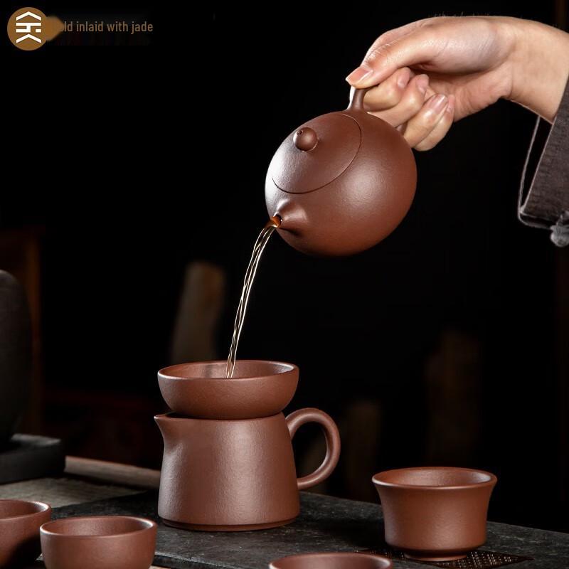 Chinese Zisha Clay Kung Fu Tea Set