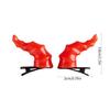 Barrettes Mini Dragon Horn for Girl Halloween Theme Parties Devil Hair Clip