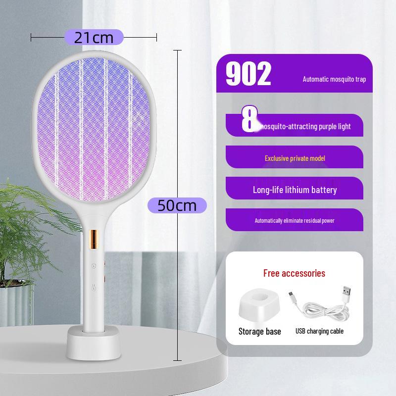 Rechargeable Electric Mosquito Swatter with Lithium Battery Mosquito Repellent - Fly Killer and Mosquito Killer.