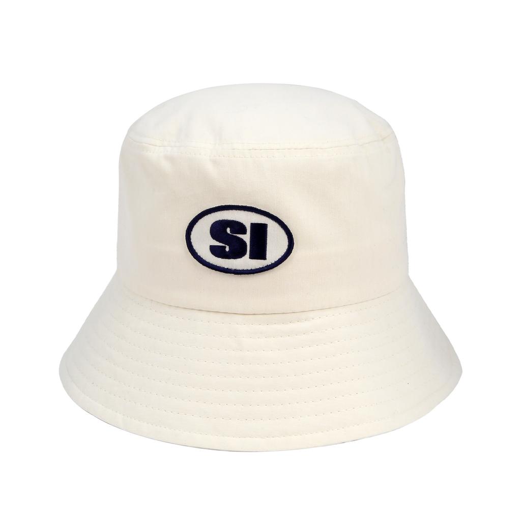 SPORTS ILLUSTRATED Baseball Icon Logo Bucket Hat (Ivory)