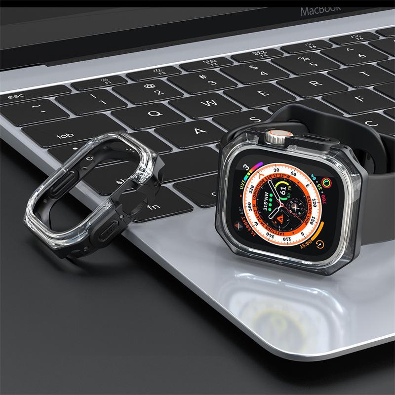 TPU Etui Ochronne Na Apple Watch Ultra 49mm Silikonowy Zderzak Etui Pokrowiec Powłoka Na iwatch seria 8 7 45mm 41mm akcesoria