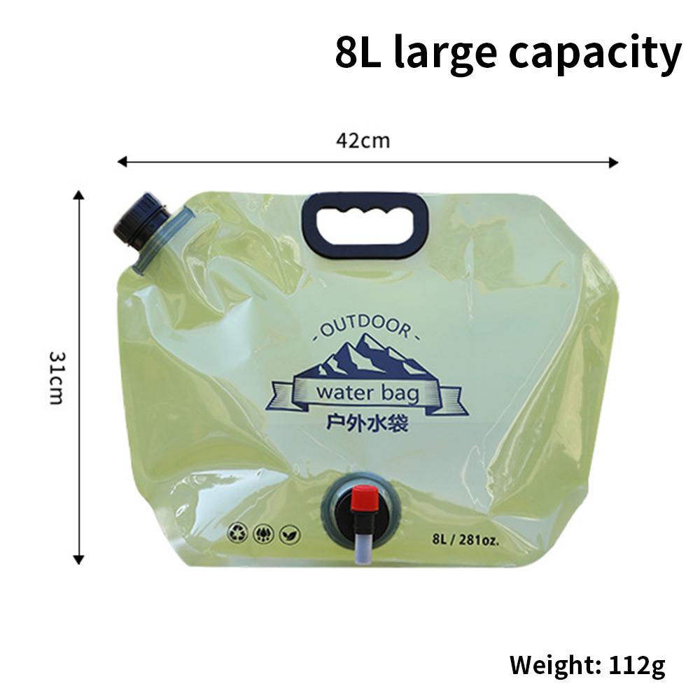

Portable Water Storage Bag Folding Outdoor Sports Camping Large-capacity Mountain Climbing Faucet Plastic Water Bag for Car Home
