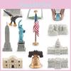 Modelo Arquitetônico da Estátua da Liberdade Figura Estática de PVC Para Aprendizagem e Coleção de Crianças