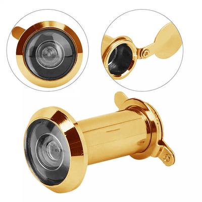 Door Viewer 220 Degree Door Peephole Viewer Wide Angle Eye Sight Hole Glass Lens Anti-Theft Security Door Hardware