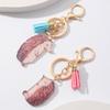 2pcs Acrylic Hedgehog Charm Keychain Bag Pendant Keys Holder Handbag Accessories