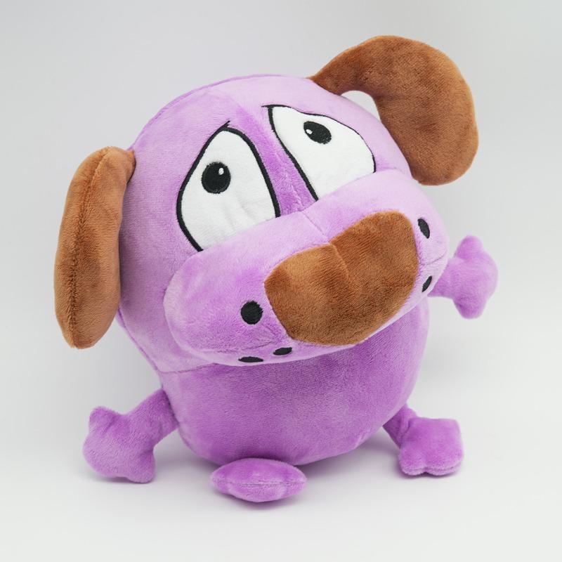 Peluche Melanzana Coraggiosa Cane Melanzana Viola Bambola di Pezza Personaggio Cartone Animato Carino Peluche Morbido Ornamento per la Casa Regalo di Compleanno Per Bambino e Amico
