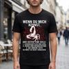 Men's Short Sleeve Crew Neck Tee with Scorpion Graphic and German Text, Soft Cotton Feel, Casual Streetwear Fit for Daily Wear