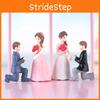 Cute And Durable Pvc Miniature Couple Marriage Dolls With Fine Workmanship