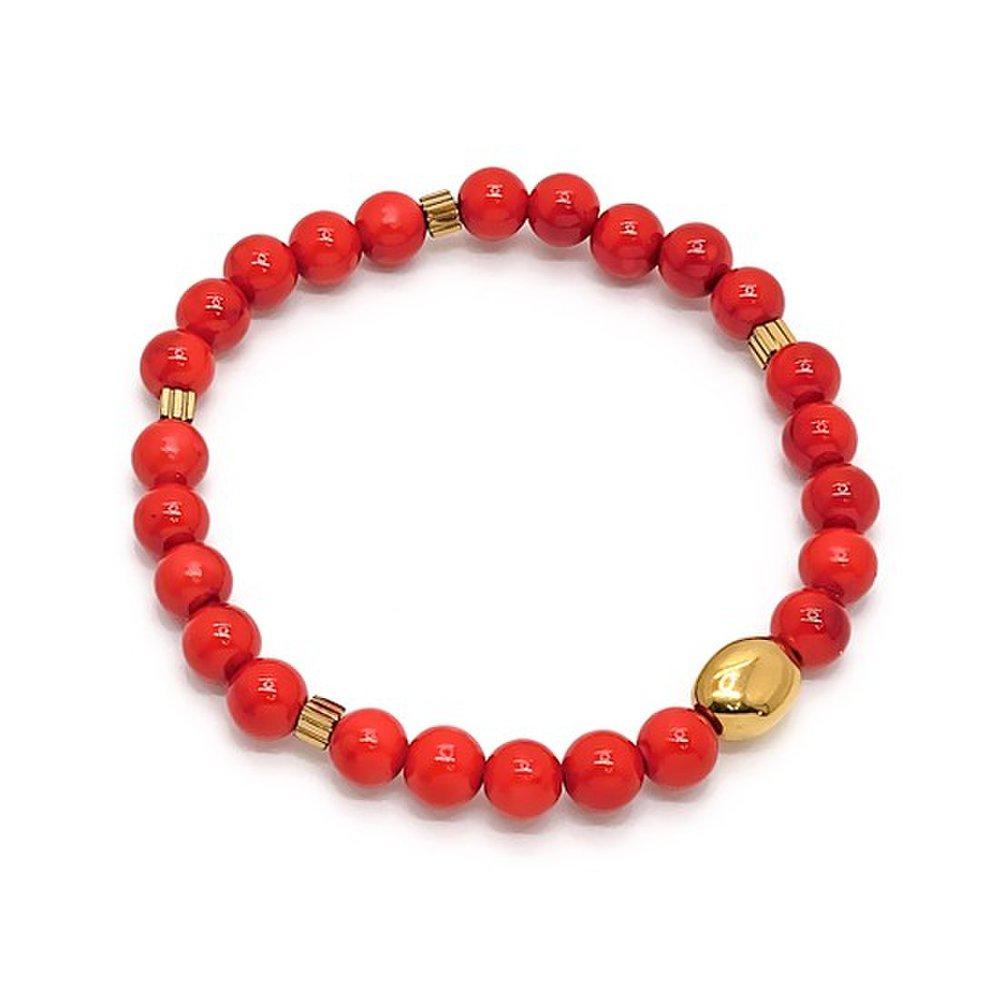 6mm Masanok Red Gemstone Bracelet Bz1532