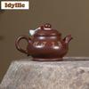 140ml Traditional Yixing Purple Clay Teapots Handmade Pan Pot Raw Ore Purple Mud Kettle With Filter Zisha Tea Set Tea Services