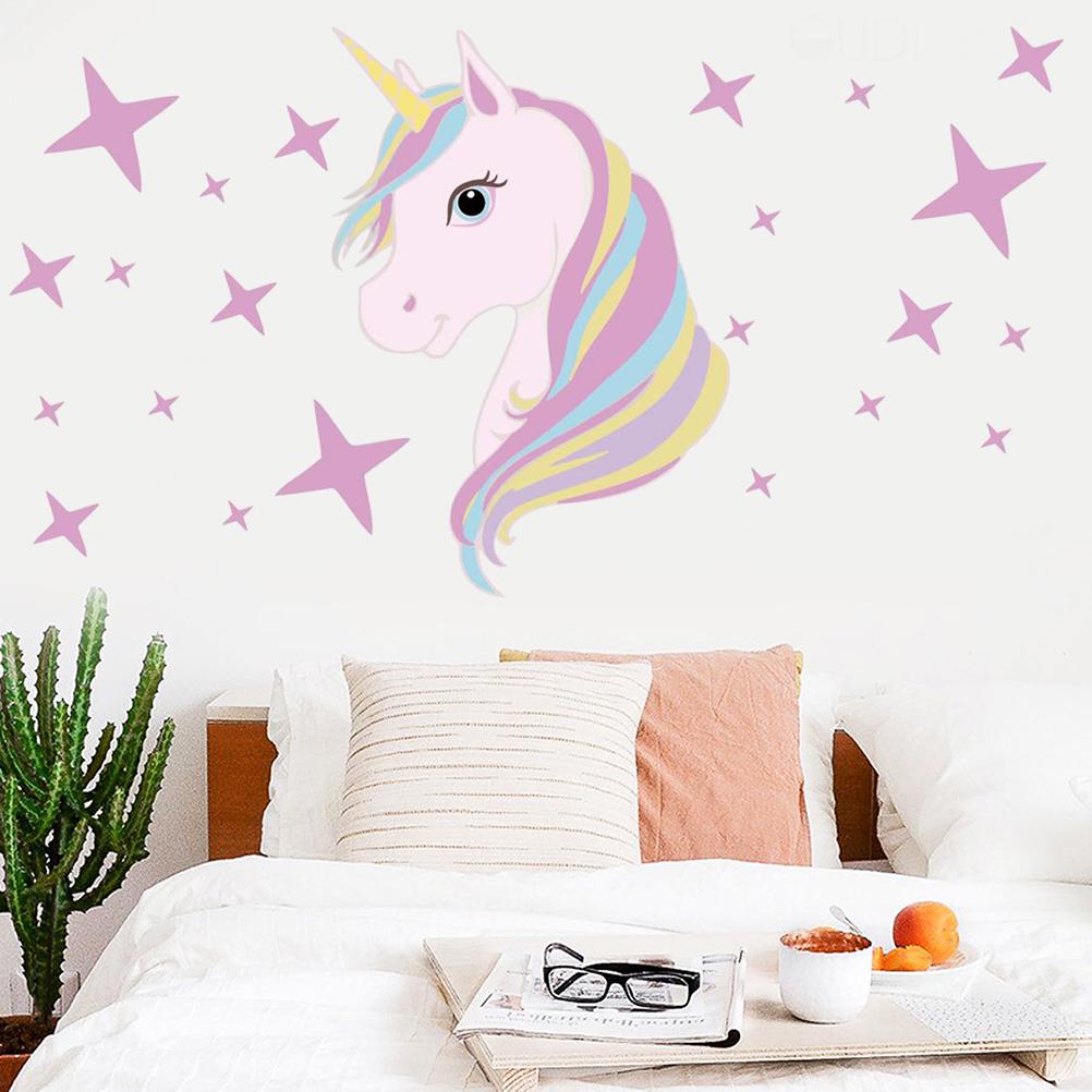 1 Pc Unicorn Theme Wall Sticker Fantastic Safe Waterproof Wallpaper For Children S Room Porch Kupit Nedorogo Vygodnye Ceny Besplatnaya Dostavka Realnye Otzyvy S Foto Joom