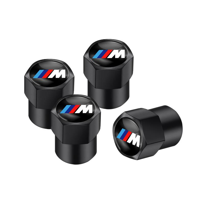 BBIZ5 4Pcs Car Wheel Tire Air Valve Caps Stem Cover with Color Brand Logo For BMW X1 X3 X5 F31 F30 F10 F11 E70 F25 F01 F02 F26 F23 F45