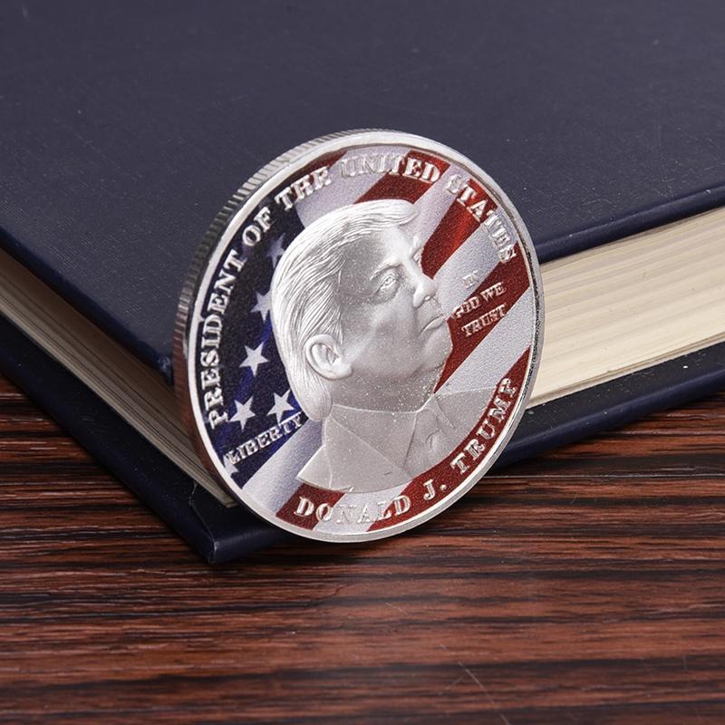 Donald Trump souvenir coin  gold and silver plated brand  coins
