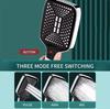 Square Button Adjustable Shower Head Silver Booster Shower Head Thickened Water Outlet Shower Head Set
