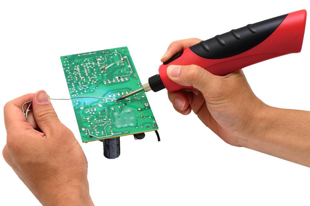 Takagi Cordless Soldering Iron, Battery Operated, with Light