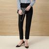 Trojman Women's Black Cropped Suit Pants